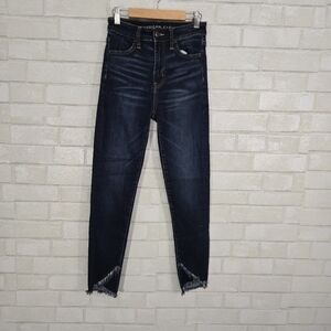AEO super hi-rise jeggings crop jeans